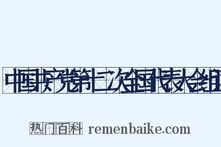 中国共产党第十二次全国代表大会组词是什么意思的图片